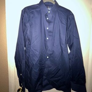 Mens blue button up, worn once